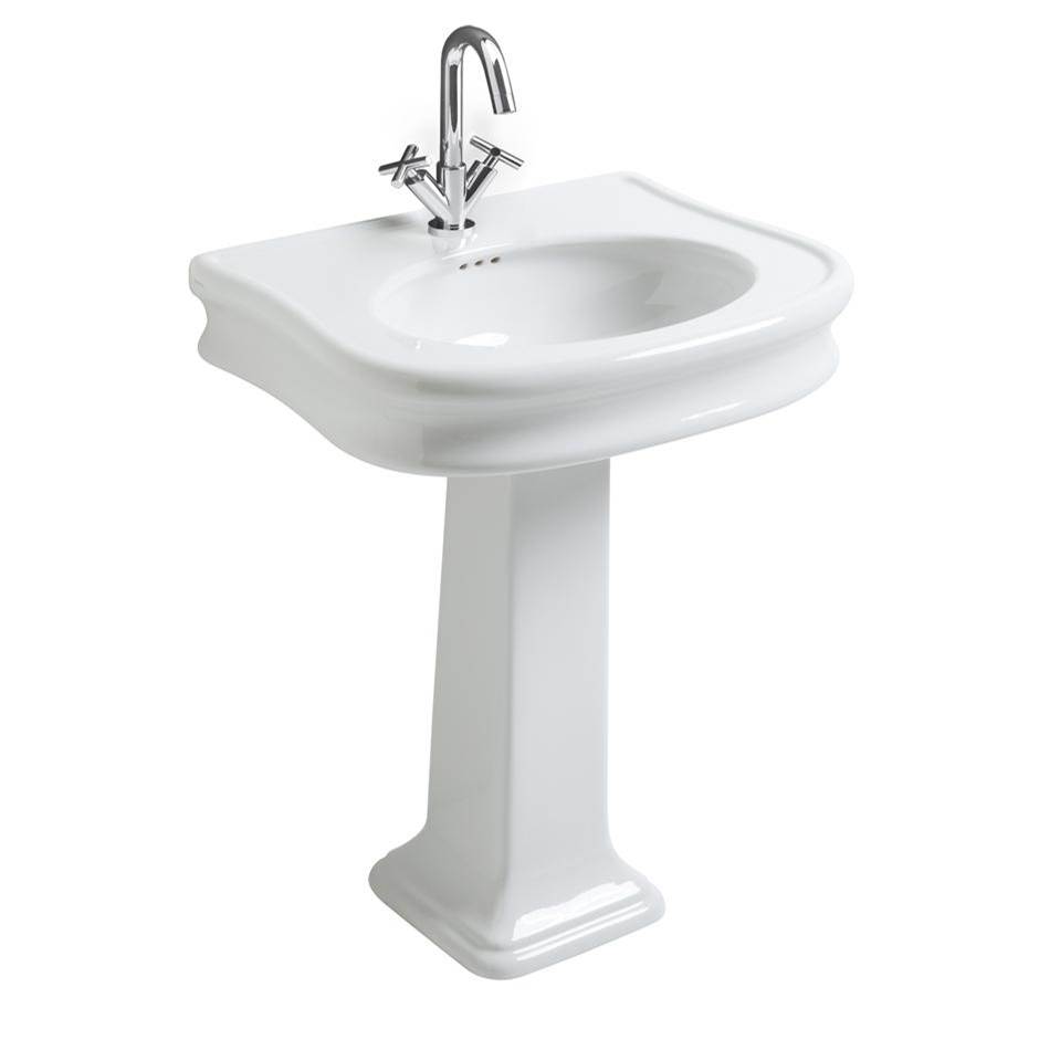 Fixtures, Etc.LacavaWall-mount or vanity top porcelain Bathroom Sink with an overflow