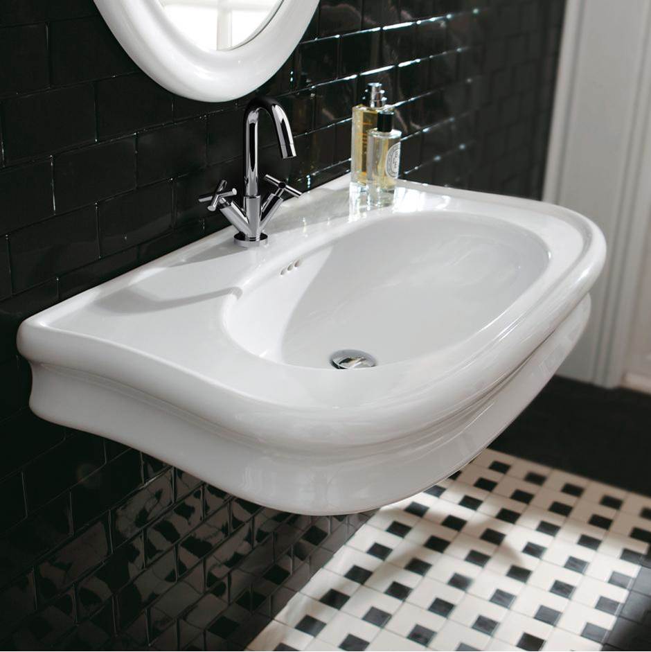 Fixtures, Etc.LacavaWall-mount or vanity top porcelain Bathroom Sink with an overflow