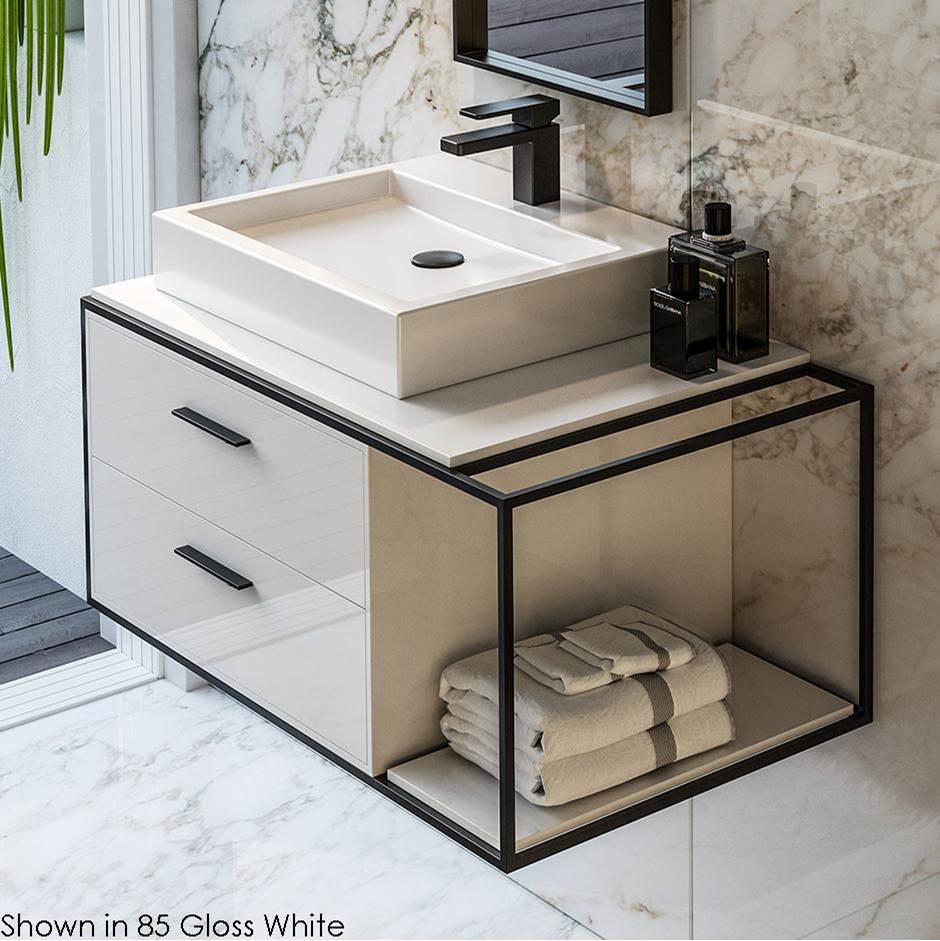Fixtures, Etc.LacavaCabinet of wall-mount under-counter vanity LIN-VS-36L  with sink on the left