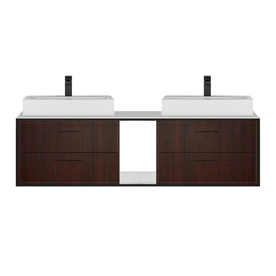 Fixtures, Etc.LacavaMetal frame  for wall-mount under-counter vanity LIN-VS-60A. Sold together with the cabinet and countertop.  W: 60'', D: 21'', H: 16''.