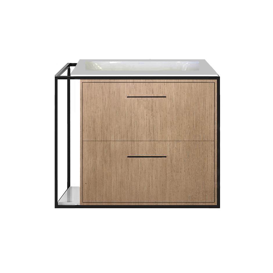 Fixtures, Etc.LacavaMetal frame  for wall-mount under-counter vanity LIN-UN-24R. Sold together with the cabinet and countertop.  W: 24'', D: 21'', H: 20''.