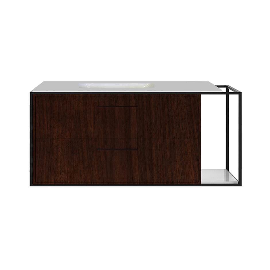 Fixtures, Etc.LacavaMetal frame  for wall-mount under-counter vanity LIN-UN-48L. Sold together with the cabinet and countertop.  W: 48'', D: 21'', H: 20''.