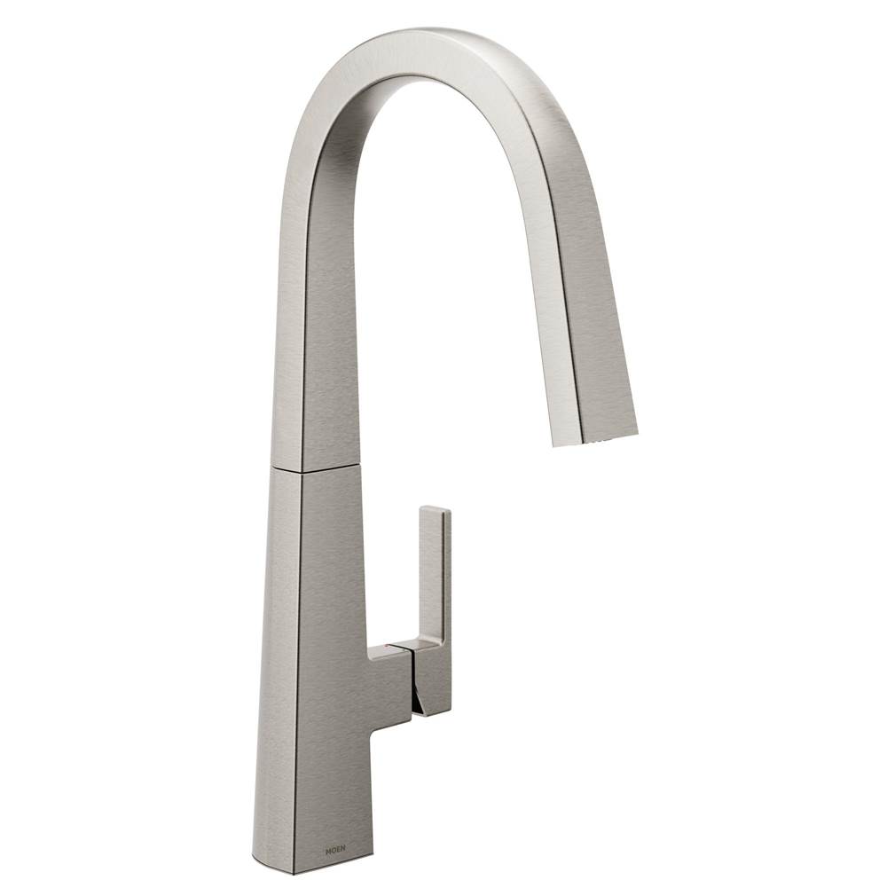 Fixtures, Etc.MoenNio One-Handle Pull-down Kitchen Faucet with Power Clean, Includes Secondary Finish Handle Option, Spot Resist Stainless