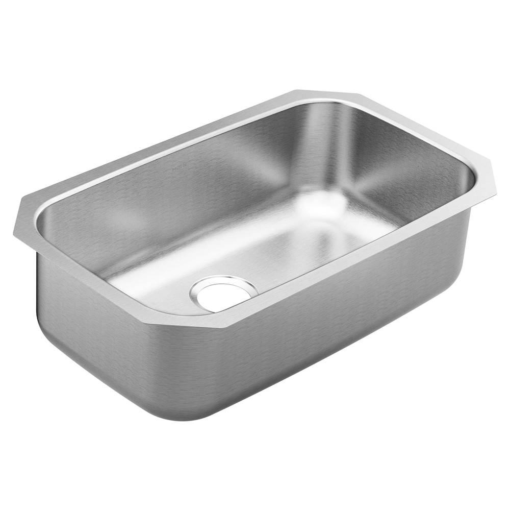 Fixtures, Etc.Moen18000 Series 30-inch 18 Gauge Undermount Single Bowl Stainless Steel Kitchen Sink, 9-inch Depth