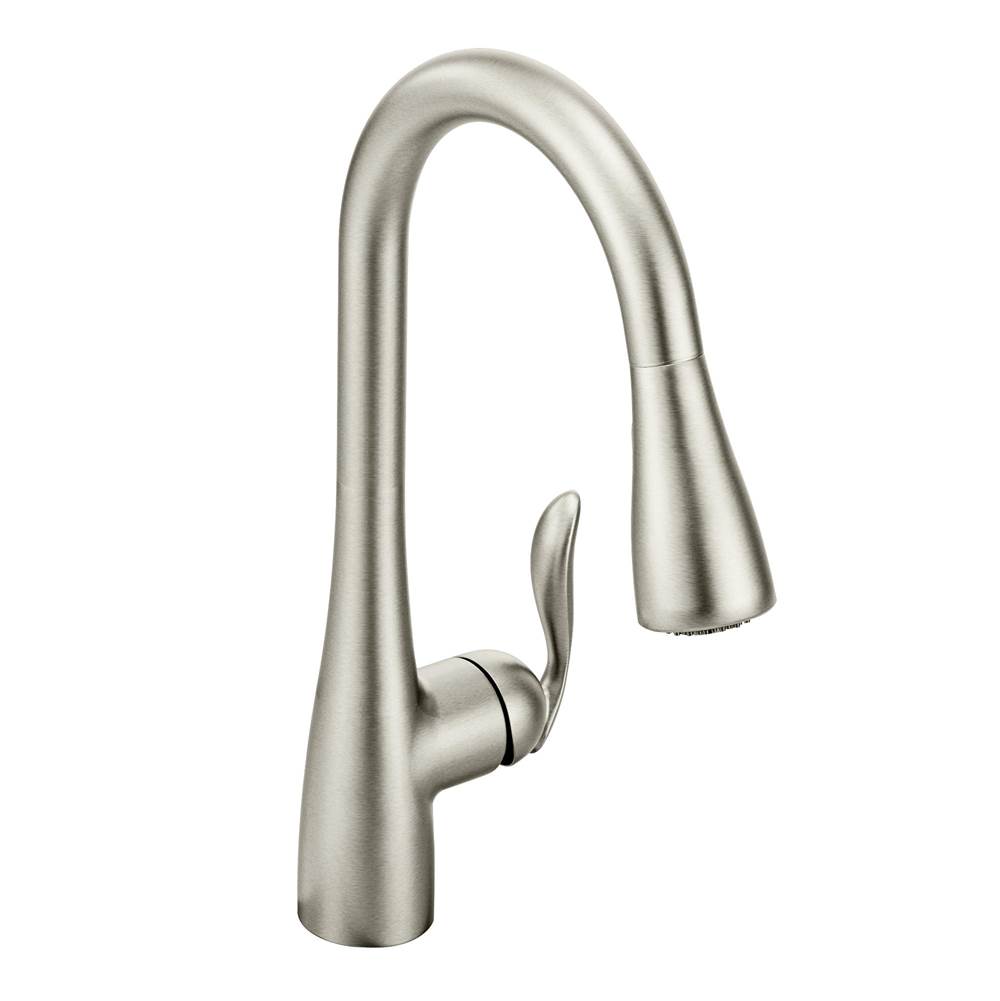 Fixtures, Etc.MoenArbor One-Handle Pulldown Kitchen Faucet Featuring Power Boost and Reflex, Spot Resist Stainless