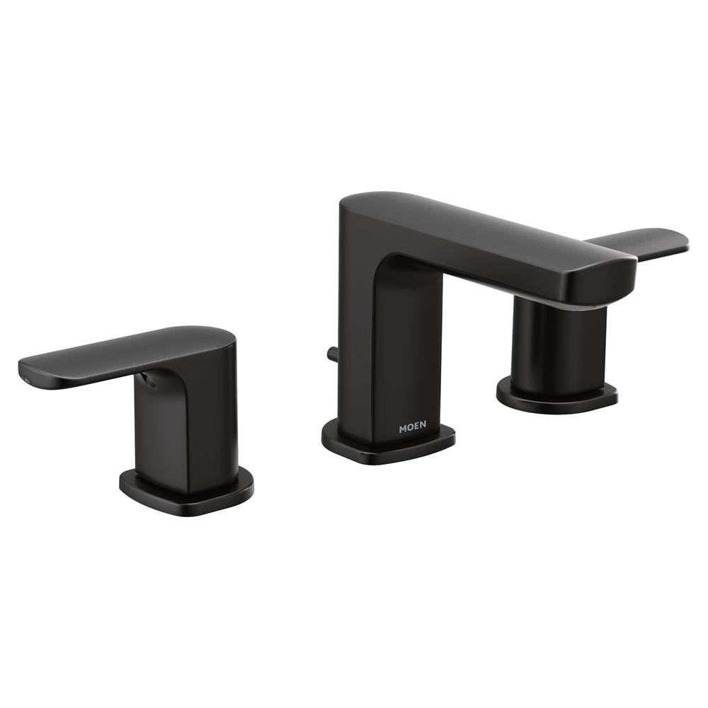 Fixtures, Etc.MoenRizon 8 in. Widespread 2-Handle Bathroom Faucet Trim Kit in Matte Black (Valve Sold Separately)