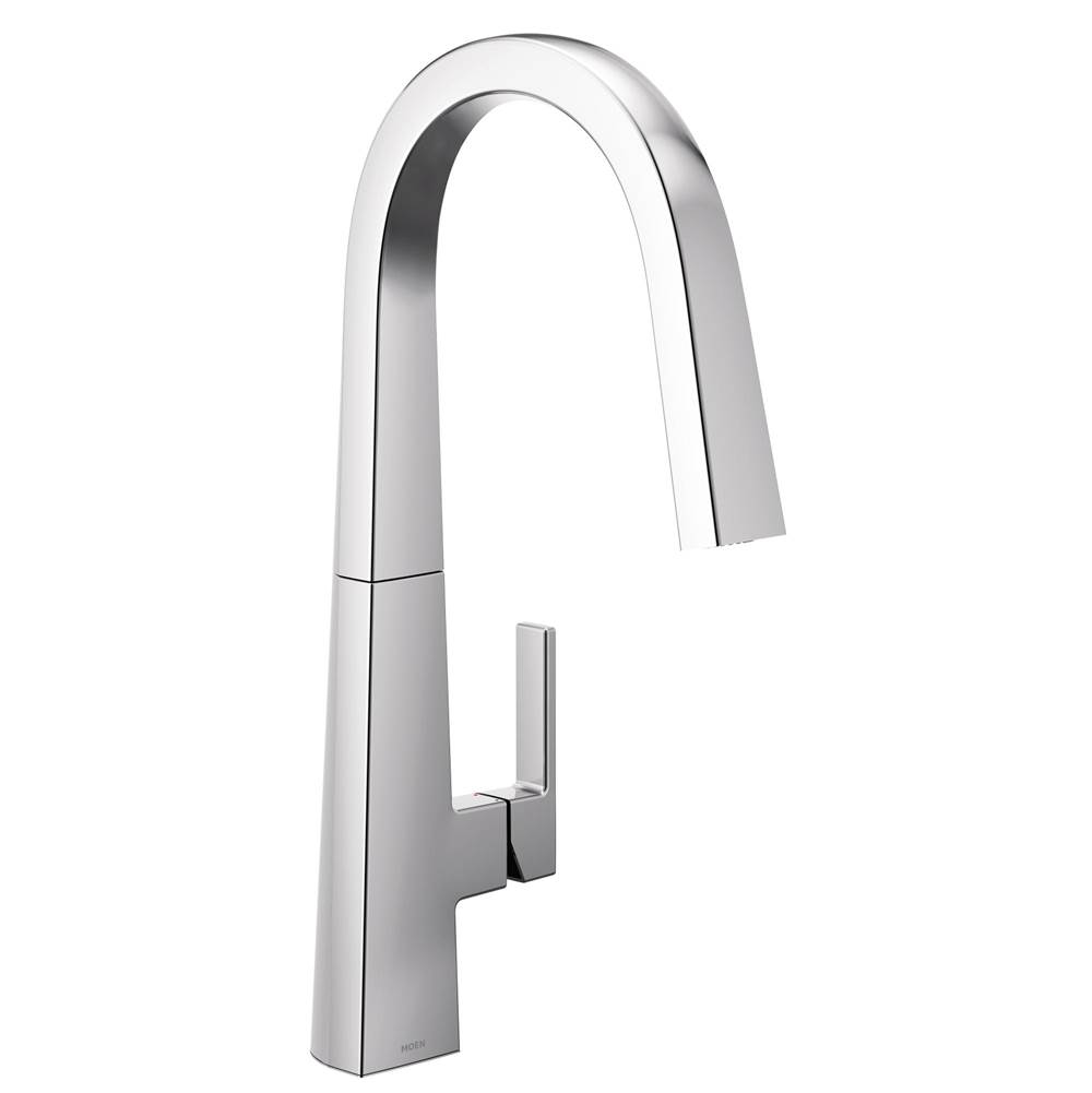 Fixtures, Etc.MoenMoen S Nio One-Handle Pull-down Kitchen Faucet with Power Clean, Includes Secondary Finish Handle Option, Chrome