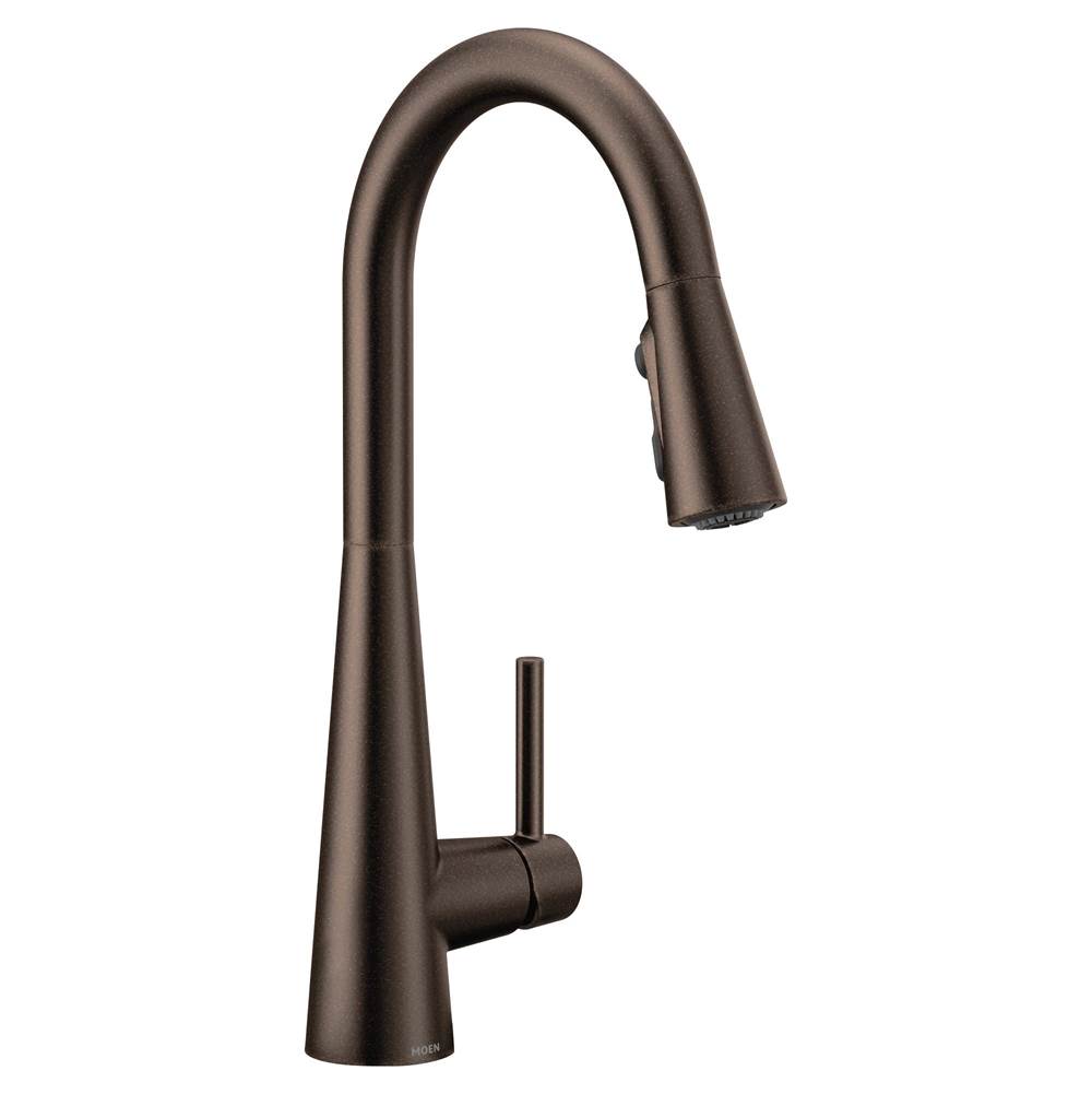 Fixtures, Etc.MoenSleek Single-Handle Pull-Down Sprayer Kitchen Faucet with Reflex and Power Clean in Oil-Rubbed Bronze