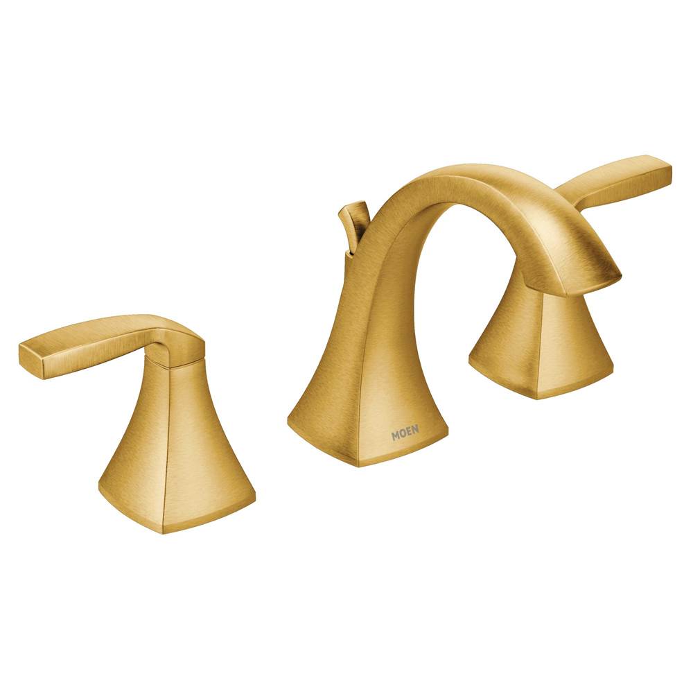 Fixtures, Etc.MoenVoss 8 in. Widespread 2-Handle High-Arc Bathroom Faucet Trim Kit in Brushed Gold (Valve Sold Separately)