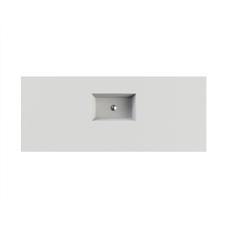 Fixtures, Etc.MTI BathsPetra 9 Sculpturestone Counter Sink Double Bowl Up To 80'' - Gloss Biscuit