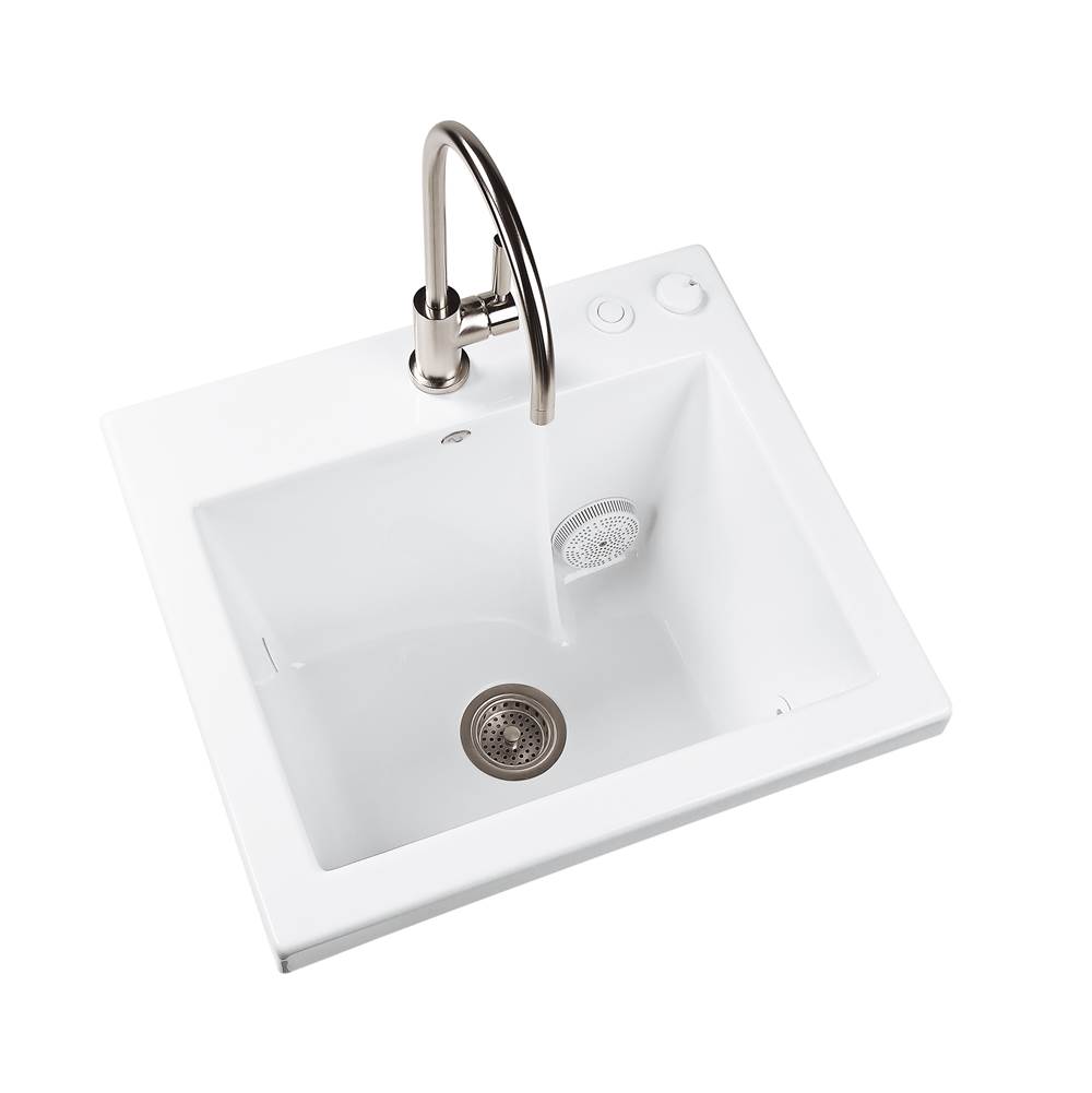 Fixtures, Etc.MTI BathsBISCUIT DROP IN JENTLE JET LAUNDRY SINK-SMOOTH FRONT
