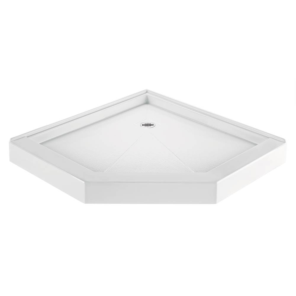 Fixtures, Etc.MTI Baths3636 Acrylic Cxl Center Drain Neo Angle 2-Sided Integral Tile Flange - Biscuit