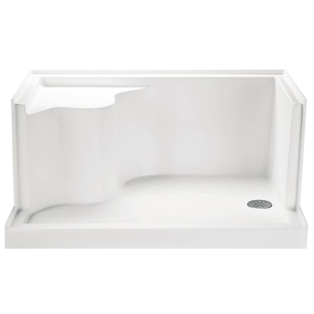 Fixtures, Etc.MTI Baths4832 Acrylic Cxl Lh Drain Integral Seat/Tile Flange - White