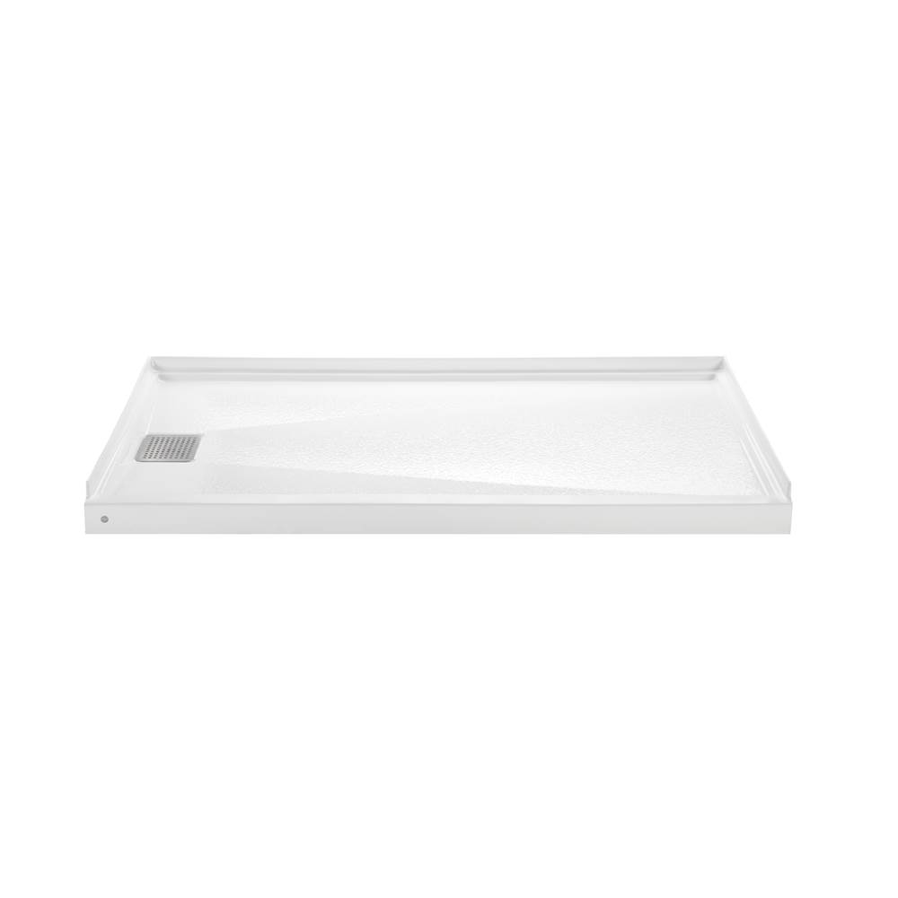 Fixtures, Etc.MTI Baths6032 Acrylic Cxl Rh Drain  60'' Threshold 3-Sided Integral Tile Flange - Biscuit