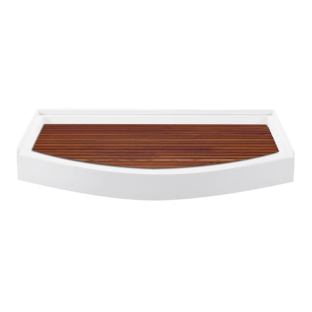 Fixtures, Etc.MTI BathsTEAK SHOWER TRAY FOR MTSB-6027-36 CURVED FRONT