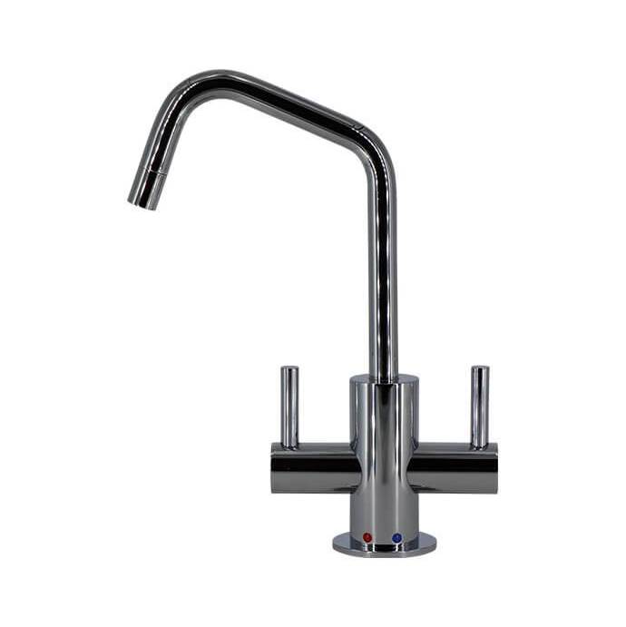 Fixtures, Etc.Mountain PlumbingHot & Cold Water Faucet with Contemporary Round Body & Handles (120-degree Spout)