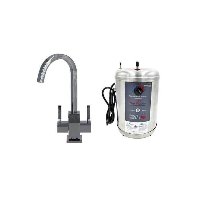 Fixtures, Etc.Mountain PlumbingHot & Cold Water Faucet with Contemporary Square Body & Little Gourmet® Premium Hot Water Tank