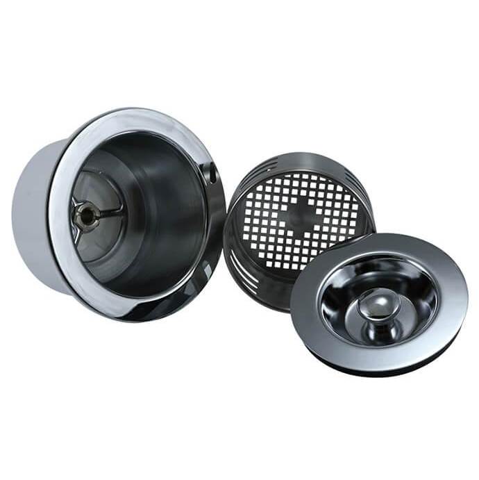 Fixtures, Etc.Mountain Plumbing3-in-1 – 3-1/2'' Kitchen Sink Strainer with Stopper Lid and Lift-Out Basket