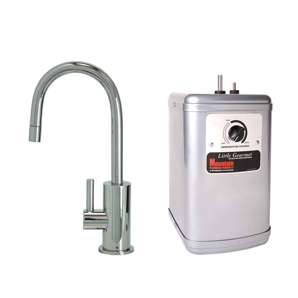 Fixtures, Etc.Mountain PlumbingHot Water Faucet with Contemporary Round Body & Handle & Little Little Gourmet® Premium Hot Water Tank