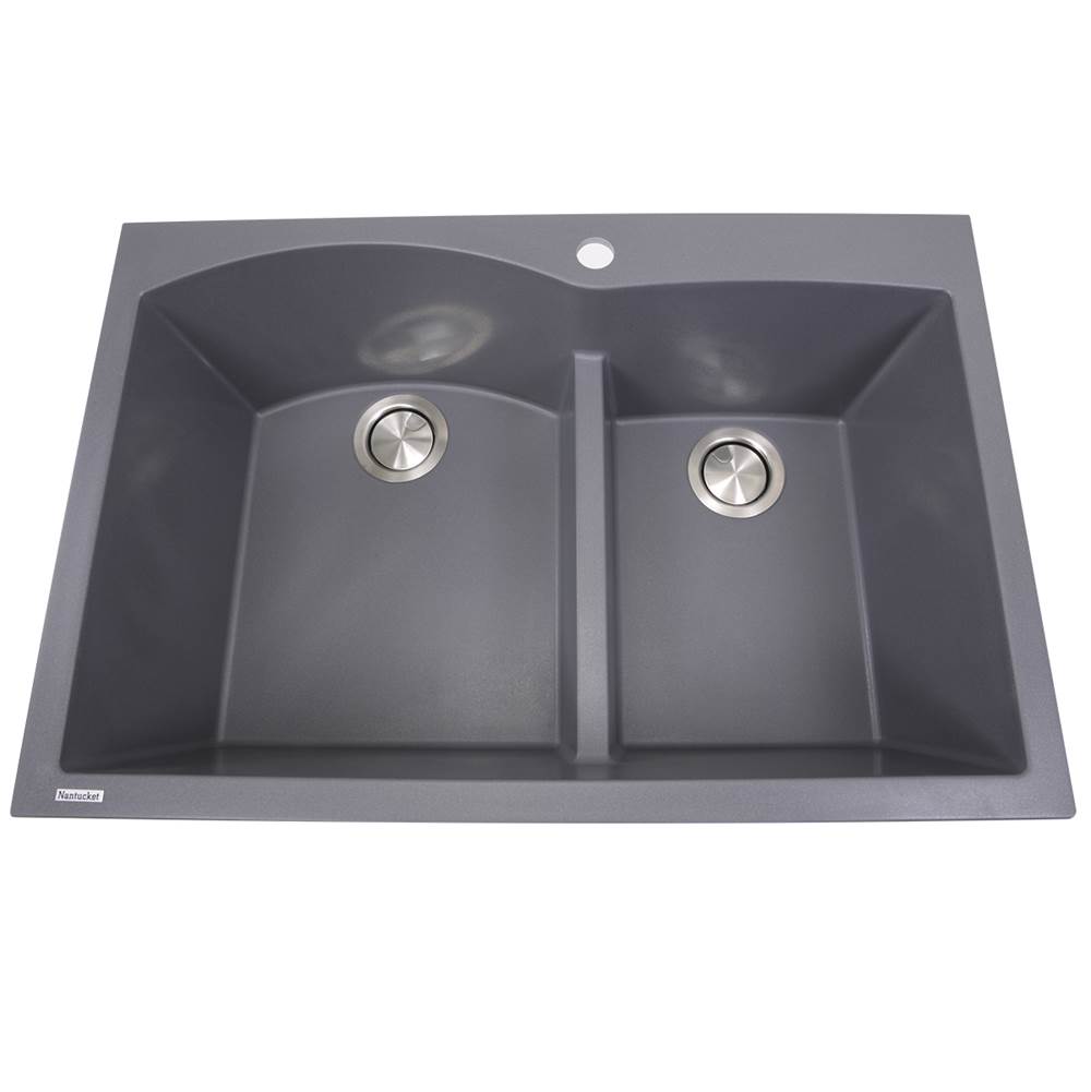 Nantucket Sinks Dual Mount Kitchen Sinks item PR6040-TI