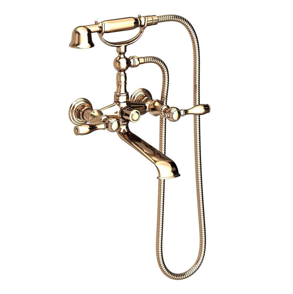 Newport Brass Deck Mount Roman Tub Faucets With Hand Showers item 1770-4283/24A