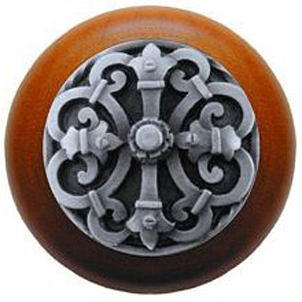 Fixtures, Etc.Notting HillChateau Wood Knob in Antique Pewter/Cherry wood finish