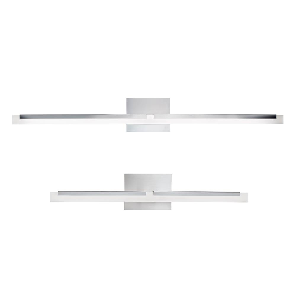 Fixtures, Etc.NorwellDouble L Sconce 26'' LED Vanity Light - Brushed Nickel