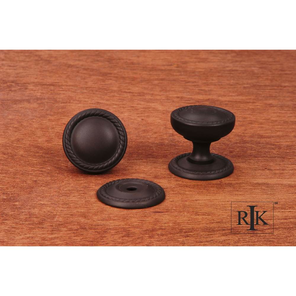 Fixtures, Etc.RK InternationalFlat Rope Knob with Detachable Back Plate