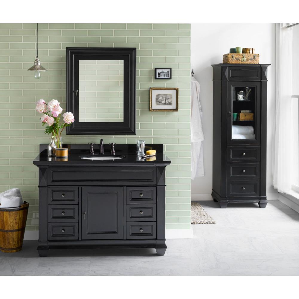 Fixtures, Etc.Ronbow48'' Torino Bathroom Vanity Cabinet Base in Antique Black