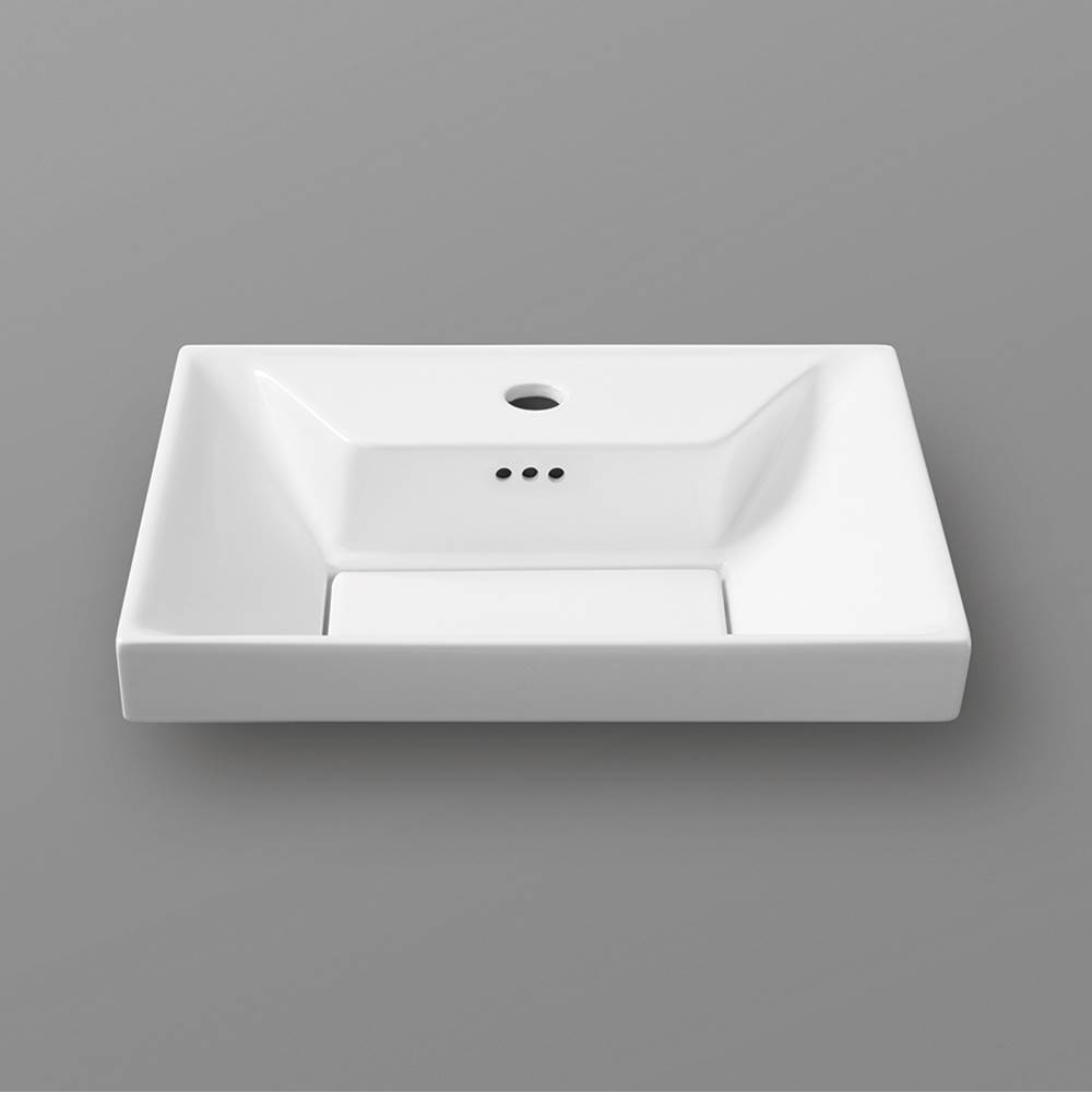 Fixtures, Etc.Ronbow18'' Aravo Petite sinktop in White, Single Faucet Hole