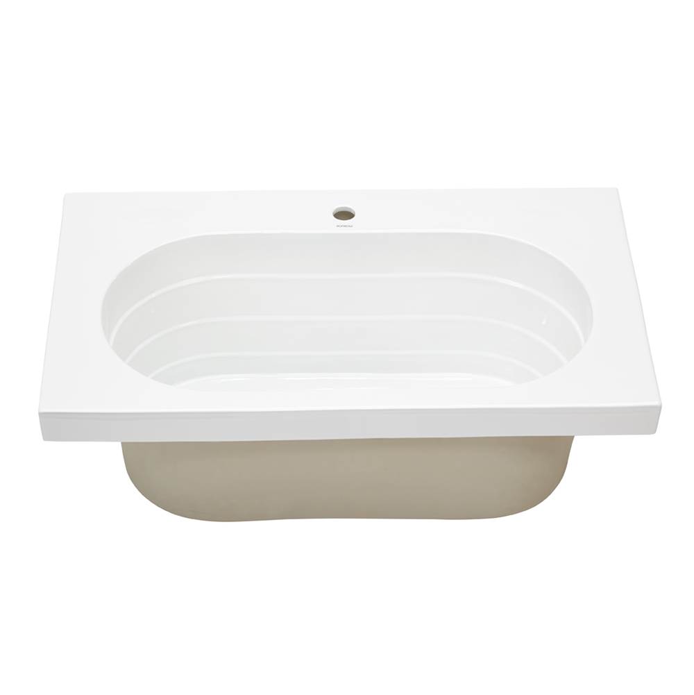 Fixtures, Etc.Ronbow37'' Ashland™ Ceramic Utility Sinktop with Single Faucet Hole in White