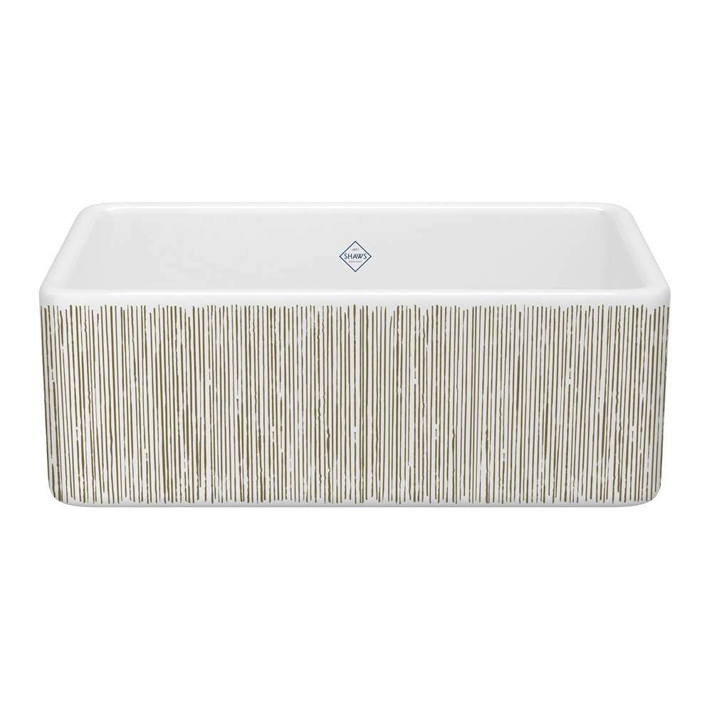 Fixtures, Etc.RohlShaker™ 30'' Single Bowl Farmhouse Apron Front Fireclay Kitchen Sink With Lines Design