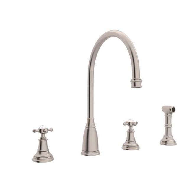Rohl Deck Mount Kitchen Faucets item U.4735X-STN-2