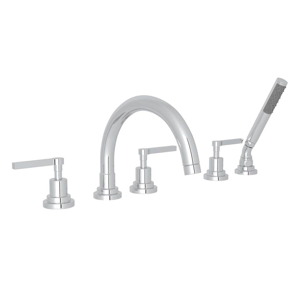 Fixtures, Etc.RohlLombardia® 5-Hole Deck Mount Tub Filler With C-Spout