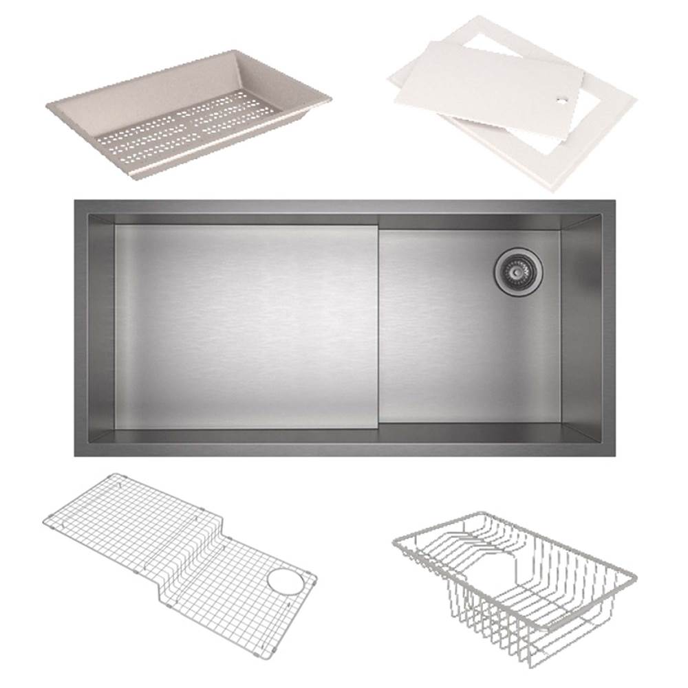 Fixtures, Etc.RohlCulinario™ 36'' Stainless Steel Chef/Workstation Sink With Accessories