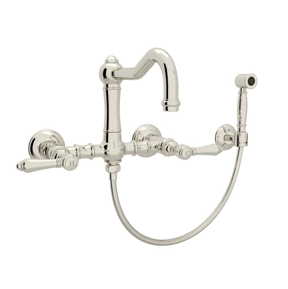 Rohl Wall Mount Kitchen Faucets item A1456LMWSPN-2