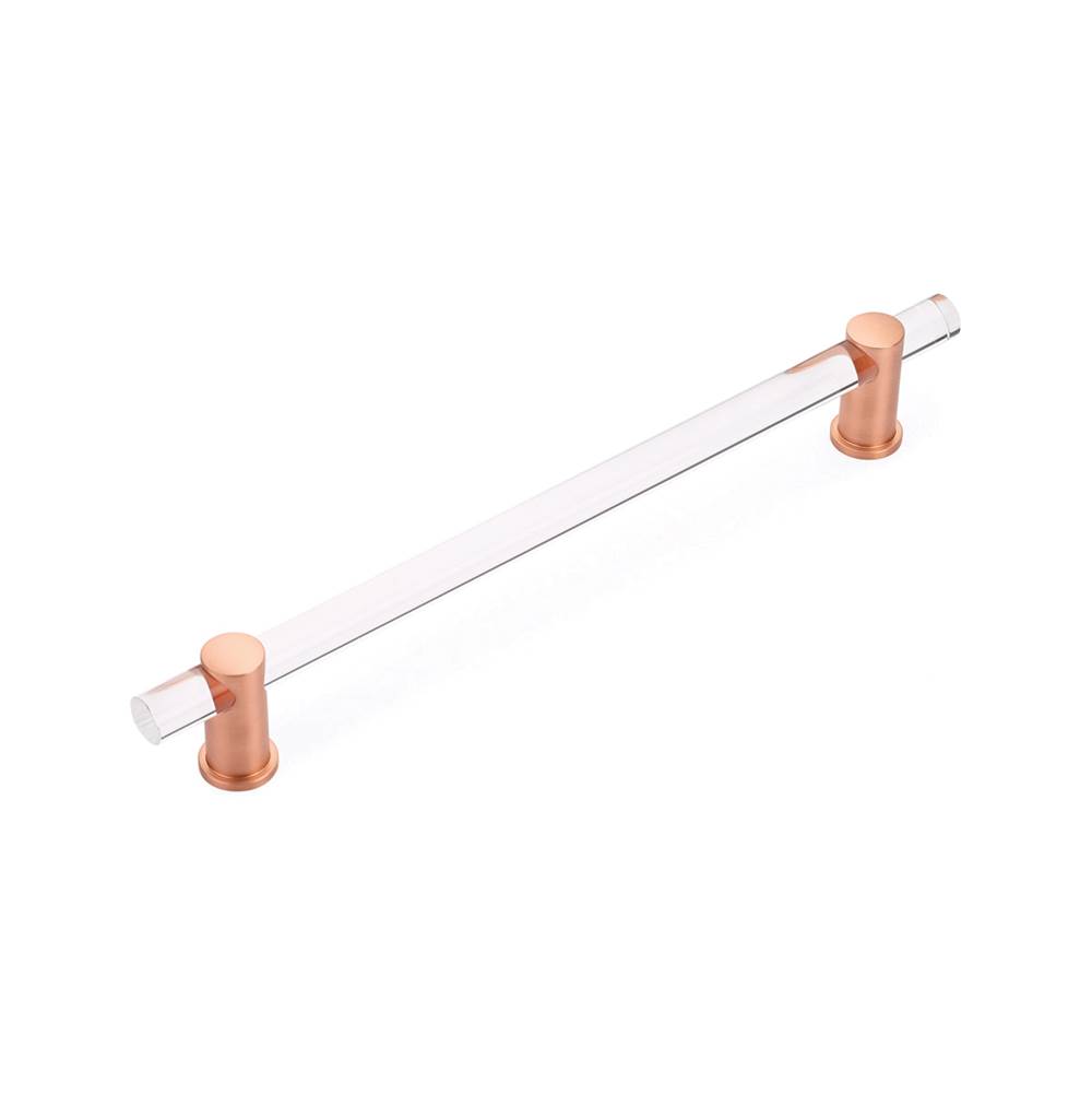 Fixtures, Etc.Schaub And CompanyAppliance Pull clear acrylic, Brushed Rose Gold, 12'' cc