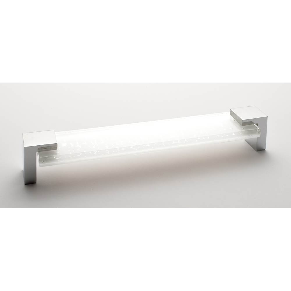 Fixtures, Etc.SiettoAffinity White Pull With Polished Chrome Base