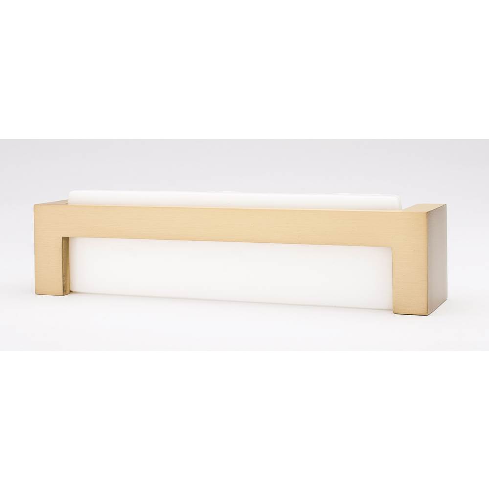 Fixtures, Etc.SiettoSkyline White Pull With Satin Brass Base
