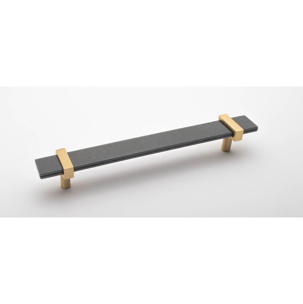 Fixtures, Etc.Sietto9'' Adjustable Slate Gray Pull With Satin Brass Base