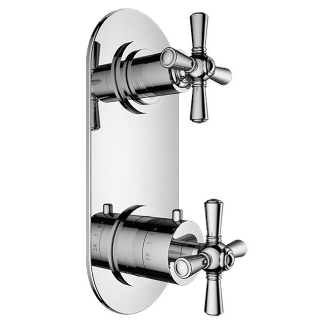 Santec Thermostatic Valve Trims With Integrated Diverter Shower Faucet Trims item 7196HD75-TM