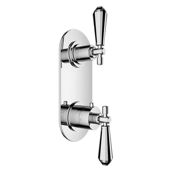 Santec Thermostatic Valve Trims With Integrated Diverter Shower Faucet Trims item 7199VC75-TM