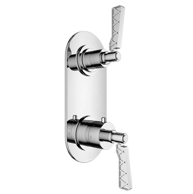 Santec Thermostatic Valve Trims With Integrated Diverter Shower Faucet Trims item 7196XL75-TM
