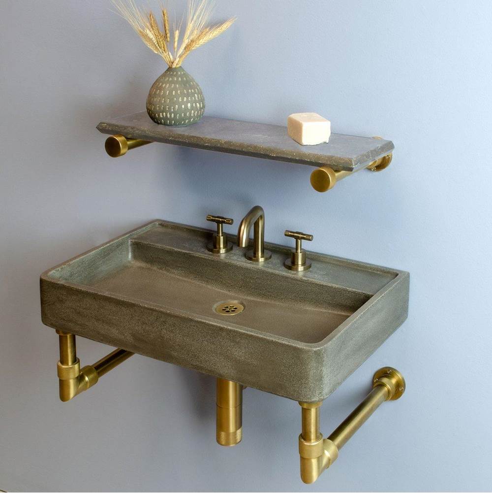 Fixtures, Etc.Stone ForestLumbre Vanity With Crossbar, For 26''X15'' Lumbre Sink.