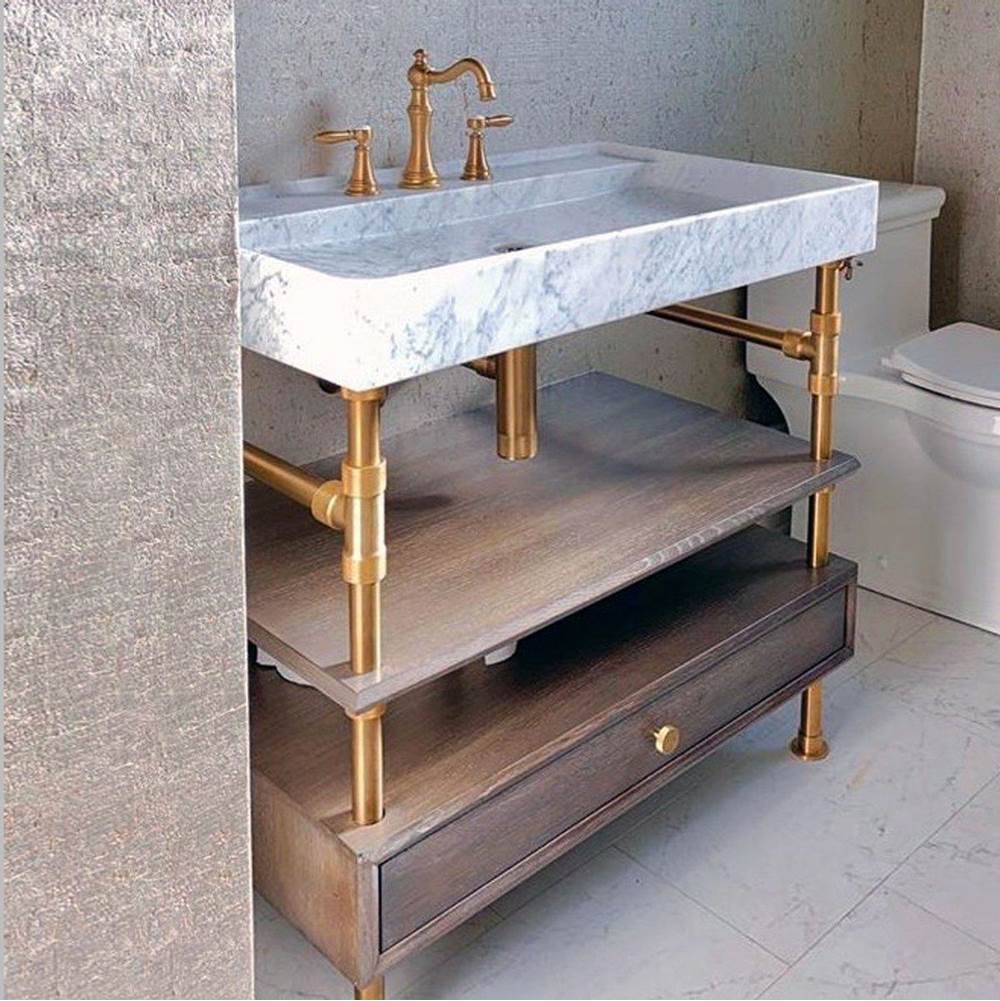Stone Forest Console Bathroom Sinks Only Lavatory Consoles item Td-Thn-Fct-24 Ca