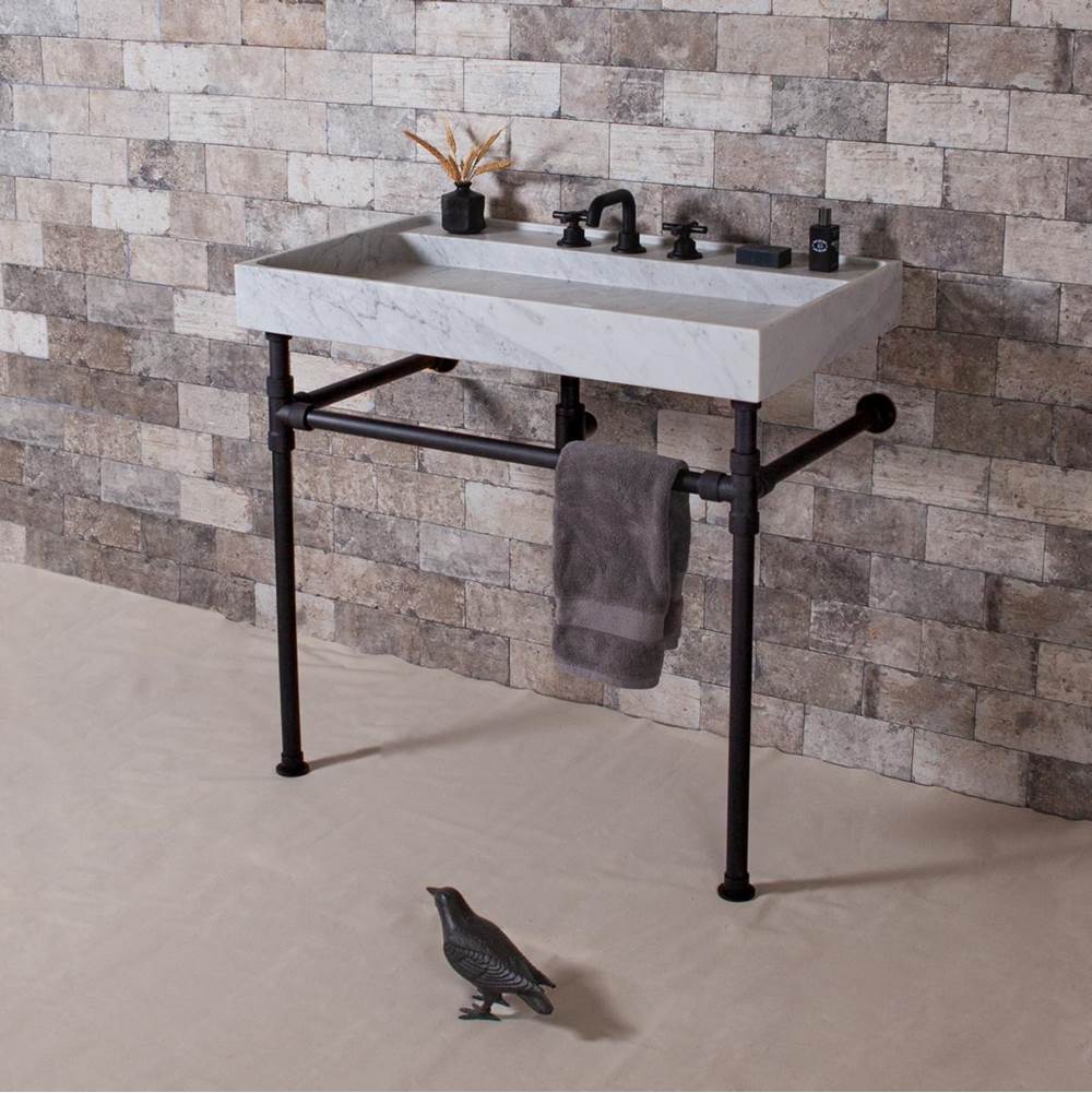 Fixtures, Etc.Stone ForestElemental Legs With Crossbar, For 36''X22'' Sinks.  Not For Trough Consoles