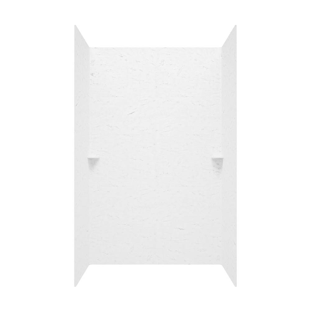 Fixtures, Etc.SwanSS-72-3 30 x 60 x 72 Swanstone® Smooth Glue up Tub Wall Kit in Carrara