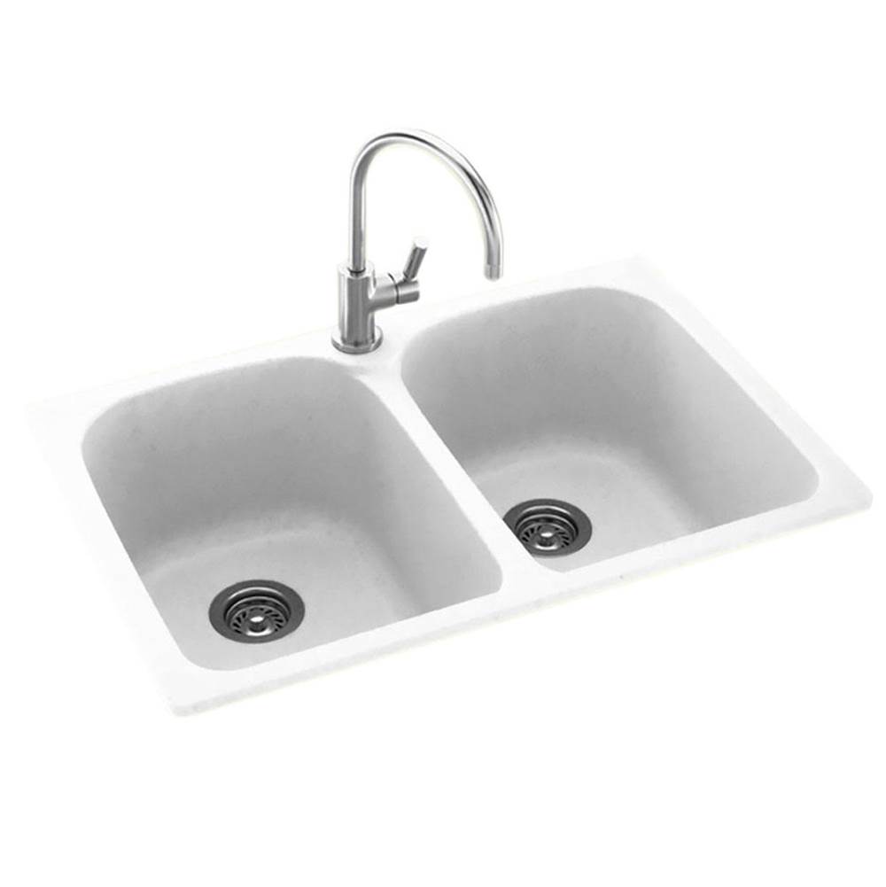 Swan Dual Mount Kitchen Sinks item KS02233LB.010