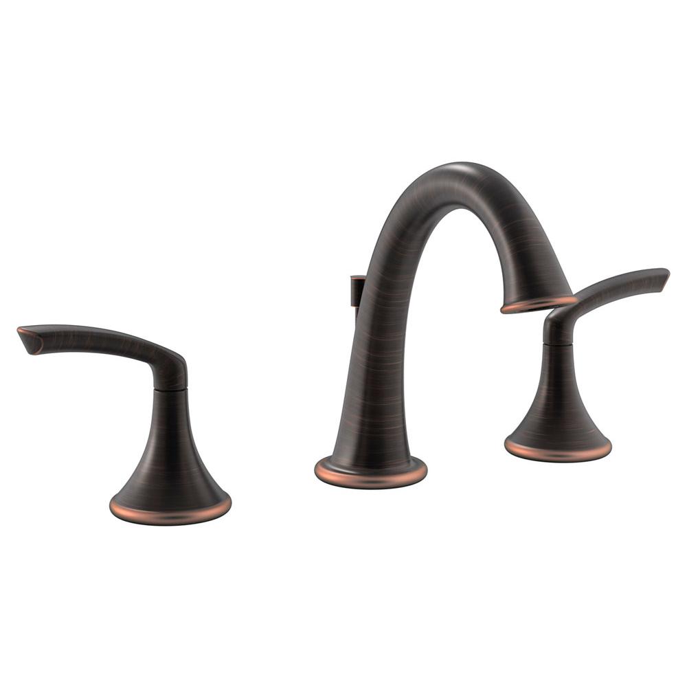 Fixtures, Etc.SymmonsElm Widespread 2-Handle Bathroom Faucet with Drain Assembly in Seasoned Bronze (1.5 GPM)