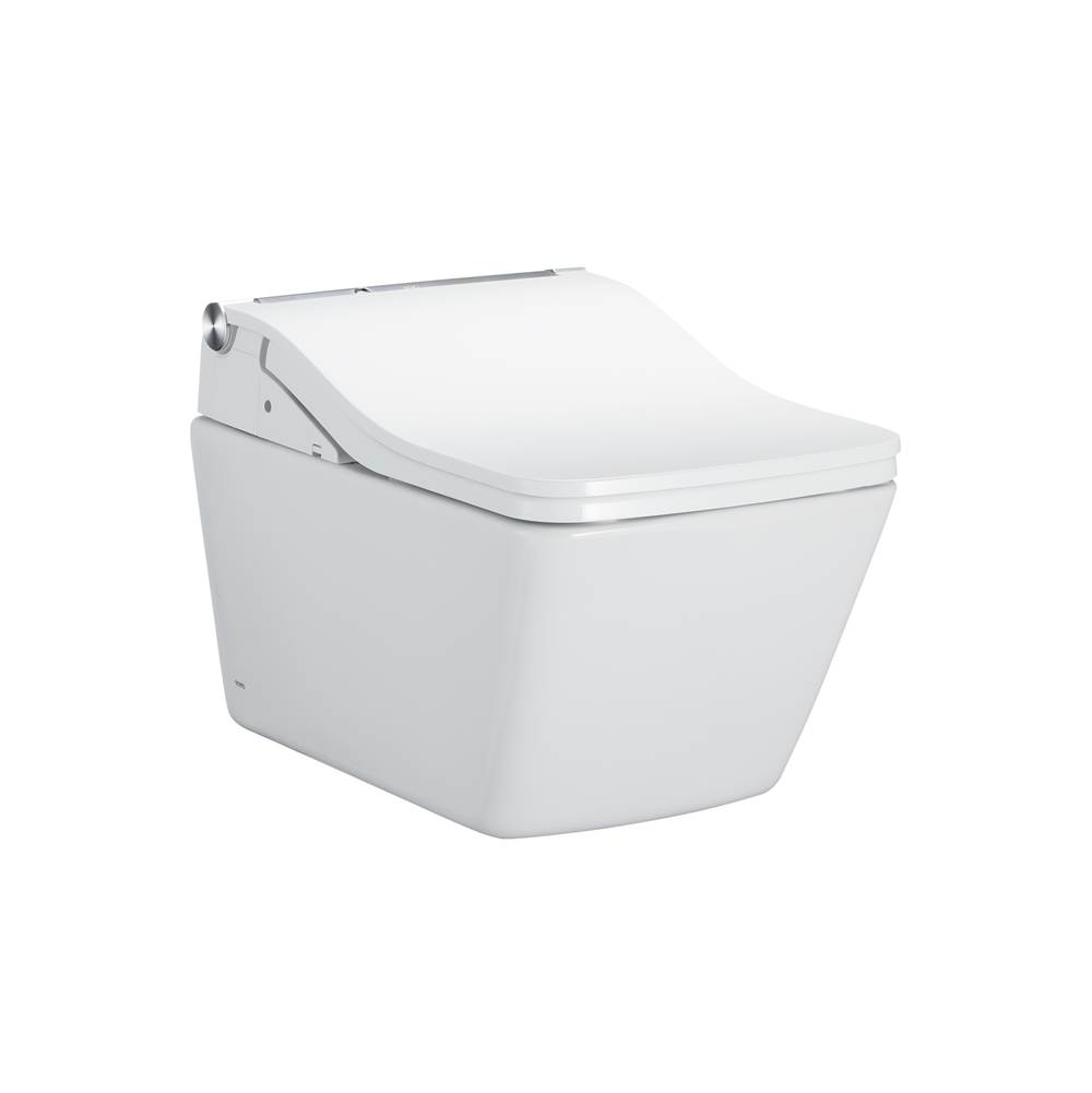 Fixtures, Etc.TOTOToto® Washlet®+ Sp Wall-Hung Square-Shape Toilet With Sw Bidet Seat And Duofit® In-Wall 1.28 And 0.9 Gpf Dual-Flush Tank System, Matte Silver
